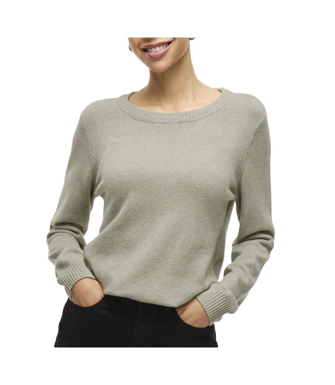 Pull vert pale femme vila viril-1