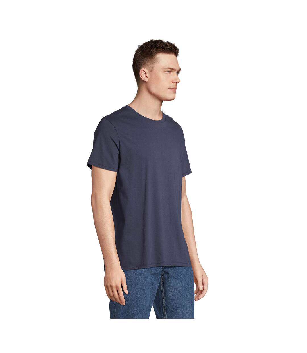 T-shirt Re Crusader Adulte Bleu Marine Français SOLS-1
