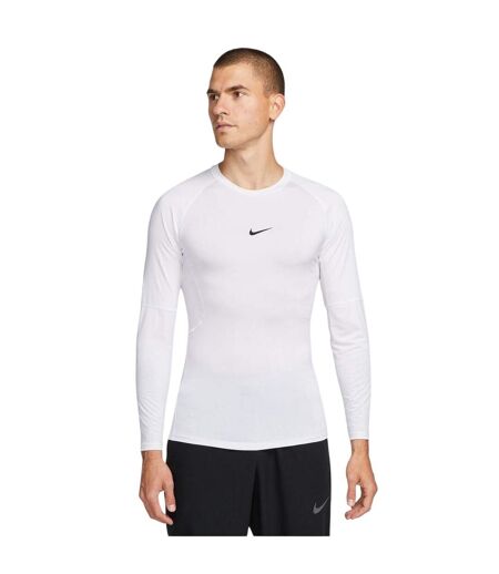 Haut Thermique Motif/style Imprimé Lettrage Pro Homme Blanc Noir Nike