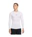 Haut Thermique Motif/style Imprimé Lettrage Pro Homme Blanc Noir Nike-1