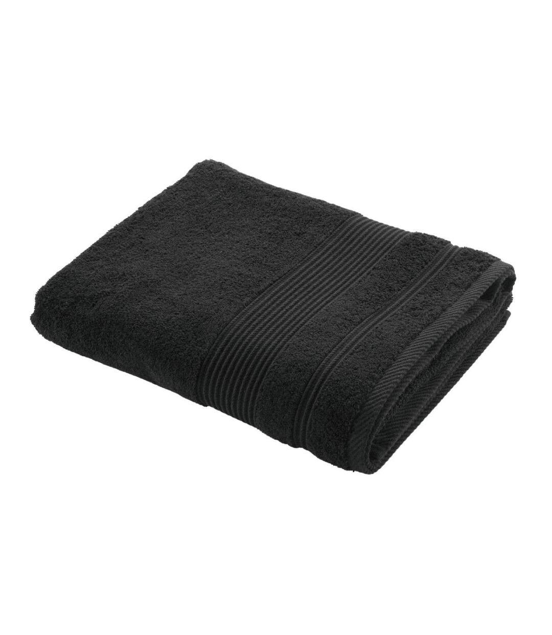 Drap de Bain Tendresse 90x150cm Noir-1