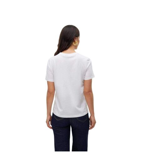 T-shirt Manches Courtes Paulina Femme Blanc Vif Vero Moda
