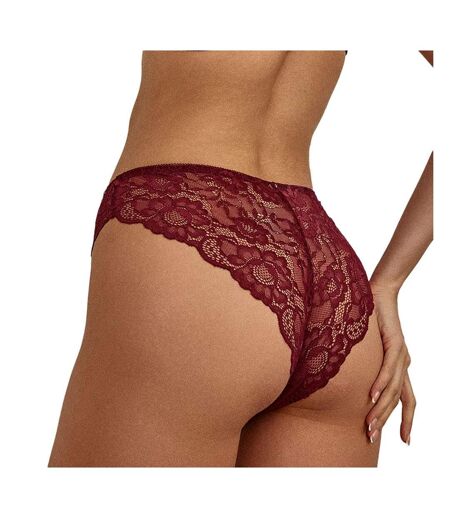 Tanga bordeaux femme les petites bombes julia - l