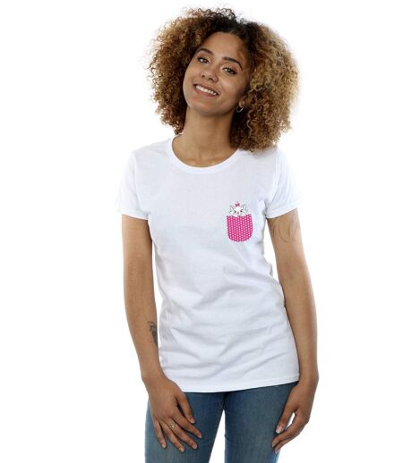 Disney - T-shirt ARISTOCATS MARIE CHEST - Femme (Blanc) - UTBI15040