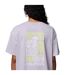 Womens/ladies Floral Oversized T-shirt Lavender Columbia-4