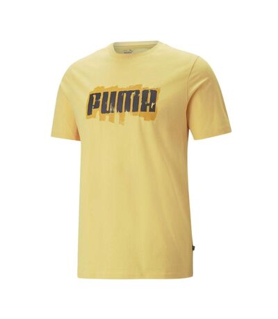T-shirt jaune homme puma wording - l