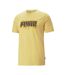 T-shirt jaune homme puma wording - l-1