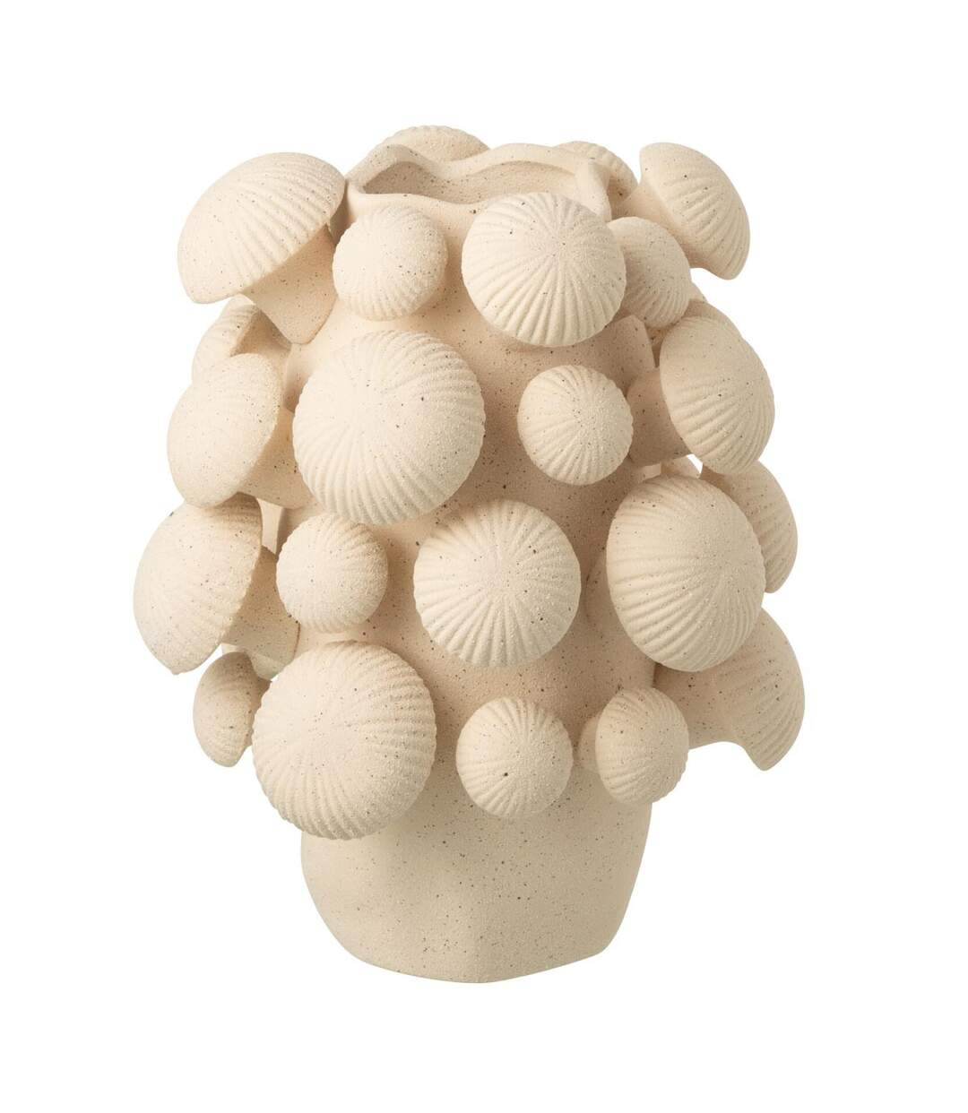 Vase Champignon en Argile Fungi 32cm Beige-1