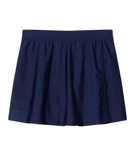 Jupe De Bain À Taille Élastiquée Motif/style Uni Femme Bleu Marine Speedo