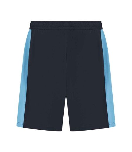 Mens Knitted Shorts Navy Sky Blue Finden & Hales