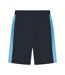 Mens Knitted Shorts Navy Sky Blue Finden & Hales-2