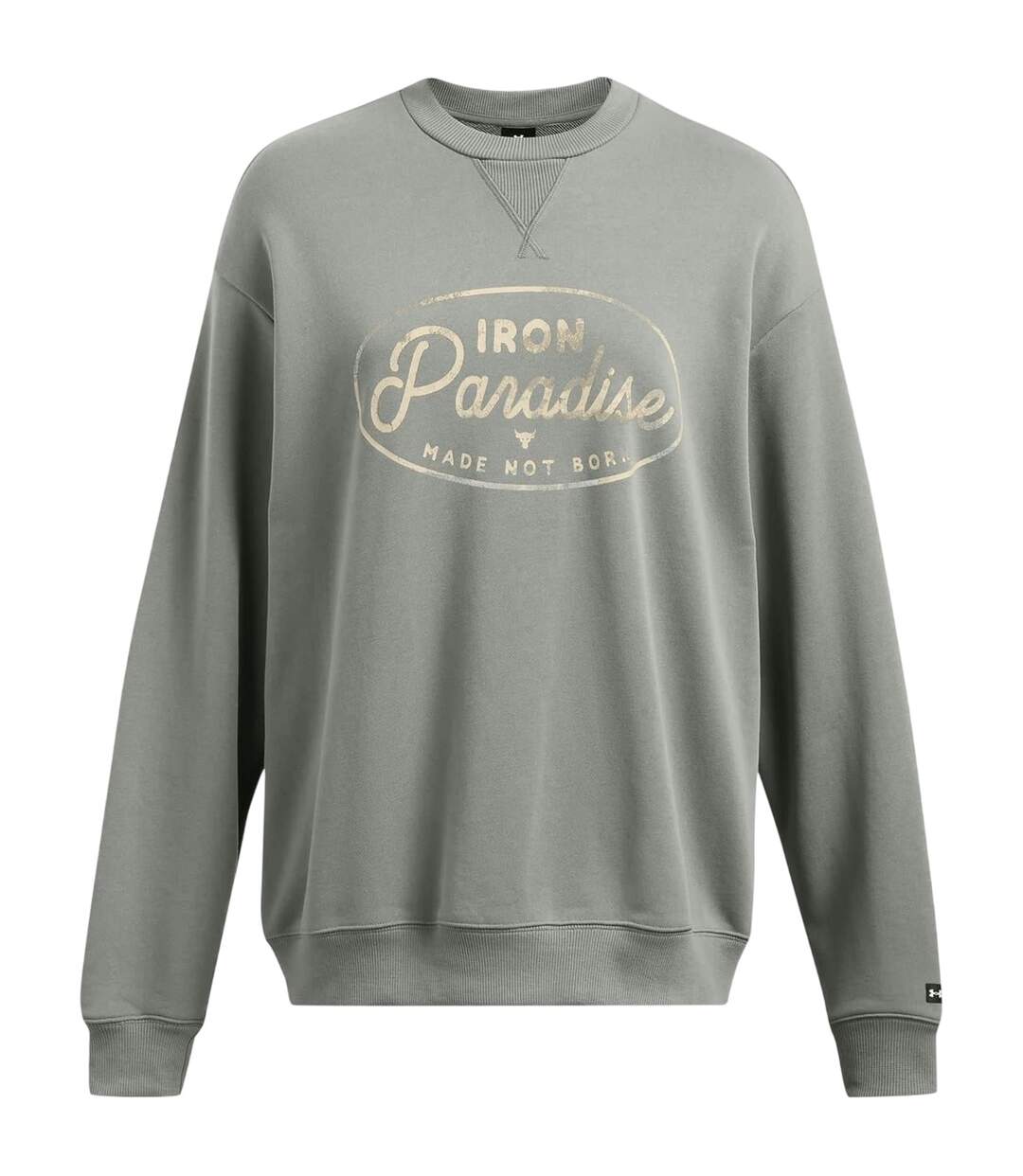 Womens/ladies Project Rock Relaxed Fit Sweatshirt Green Under Armour-2