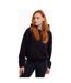 Sweat À Capuche F1057 Femme Noir 4F-1