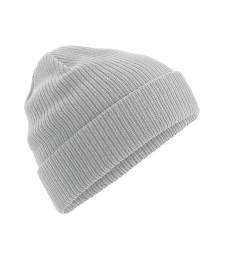 Organic cotton beanie light grey Beechfield