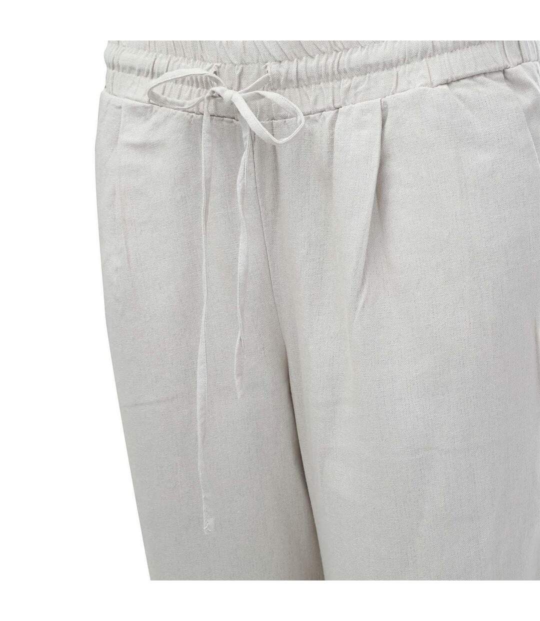 Pantalon Femme Blanc Cassé Vero Moda-4