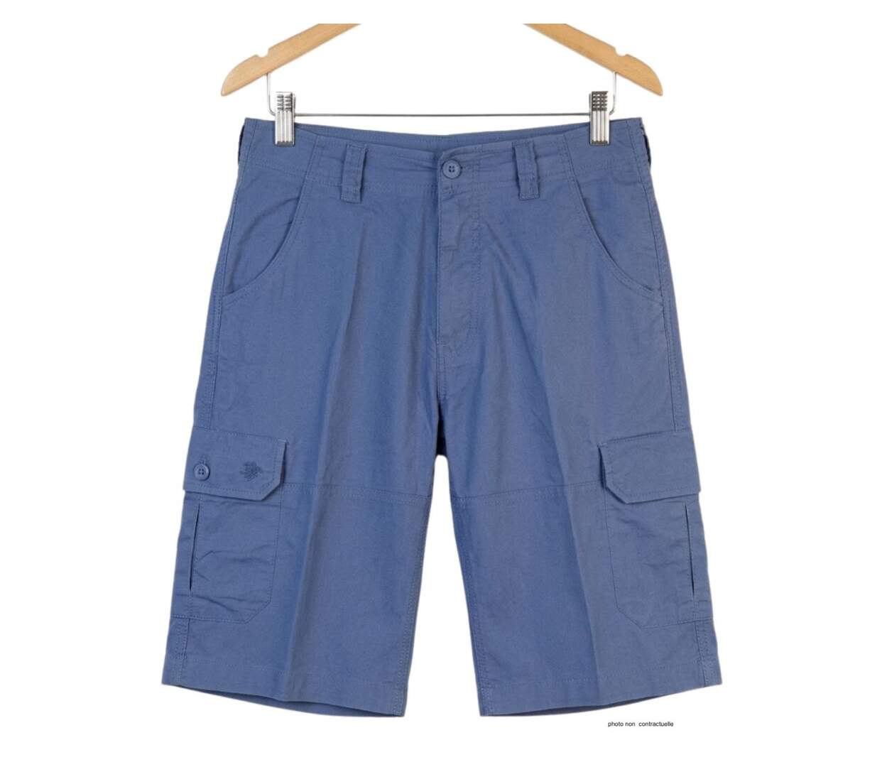 Bermuda WINCHESTER ISLAND2 uni en coton : le short chic et confortable pour vos journées ensoleillées-2