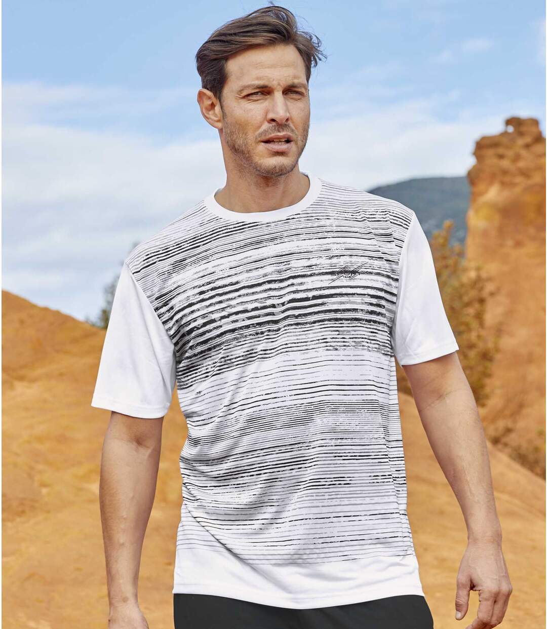 Sada 3 polyesterových triček Sportmen Atlas For Men
