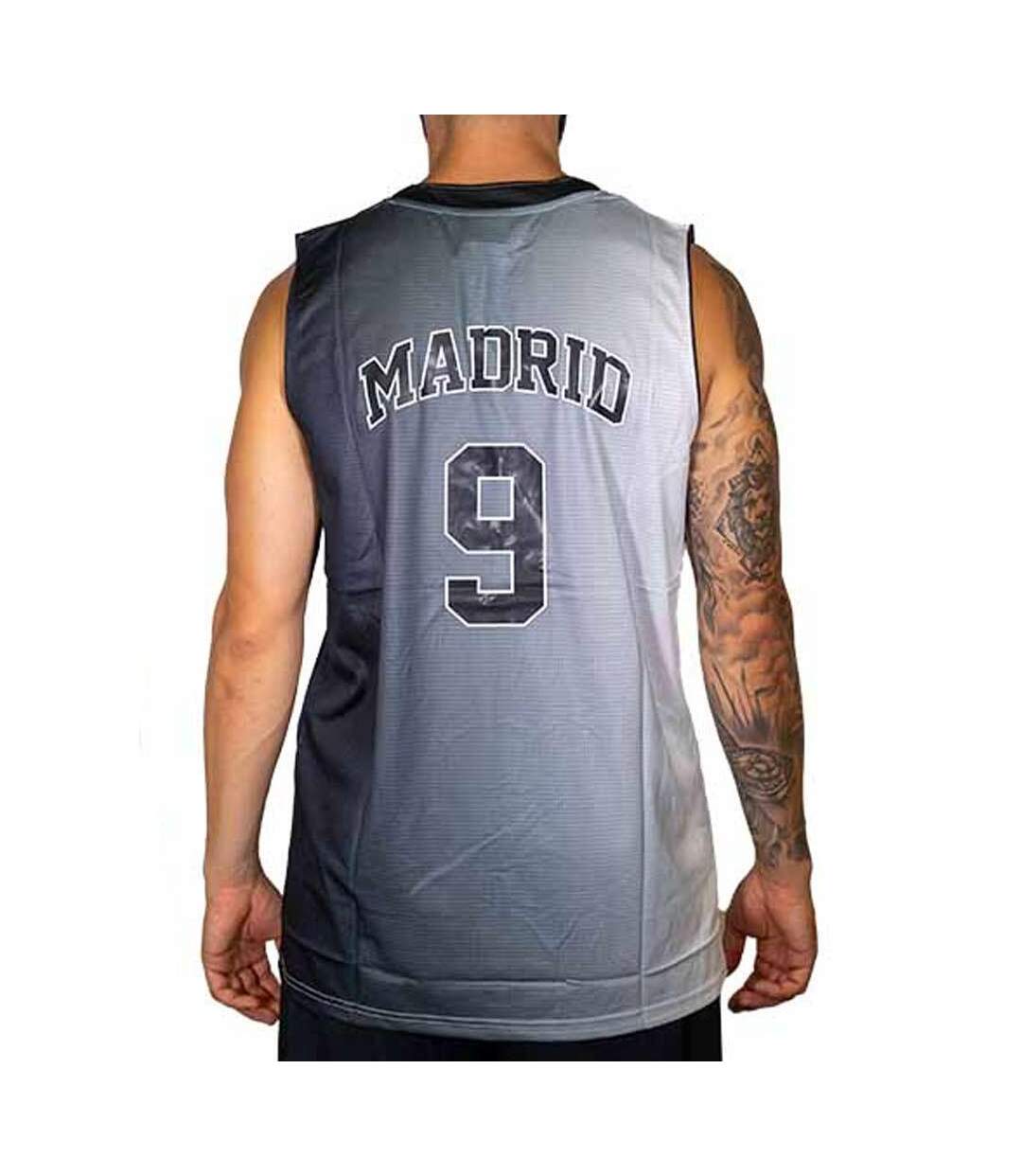 Madrid 9 maillot de basket gris homme sport zone-2