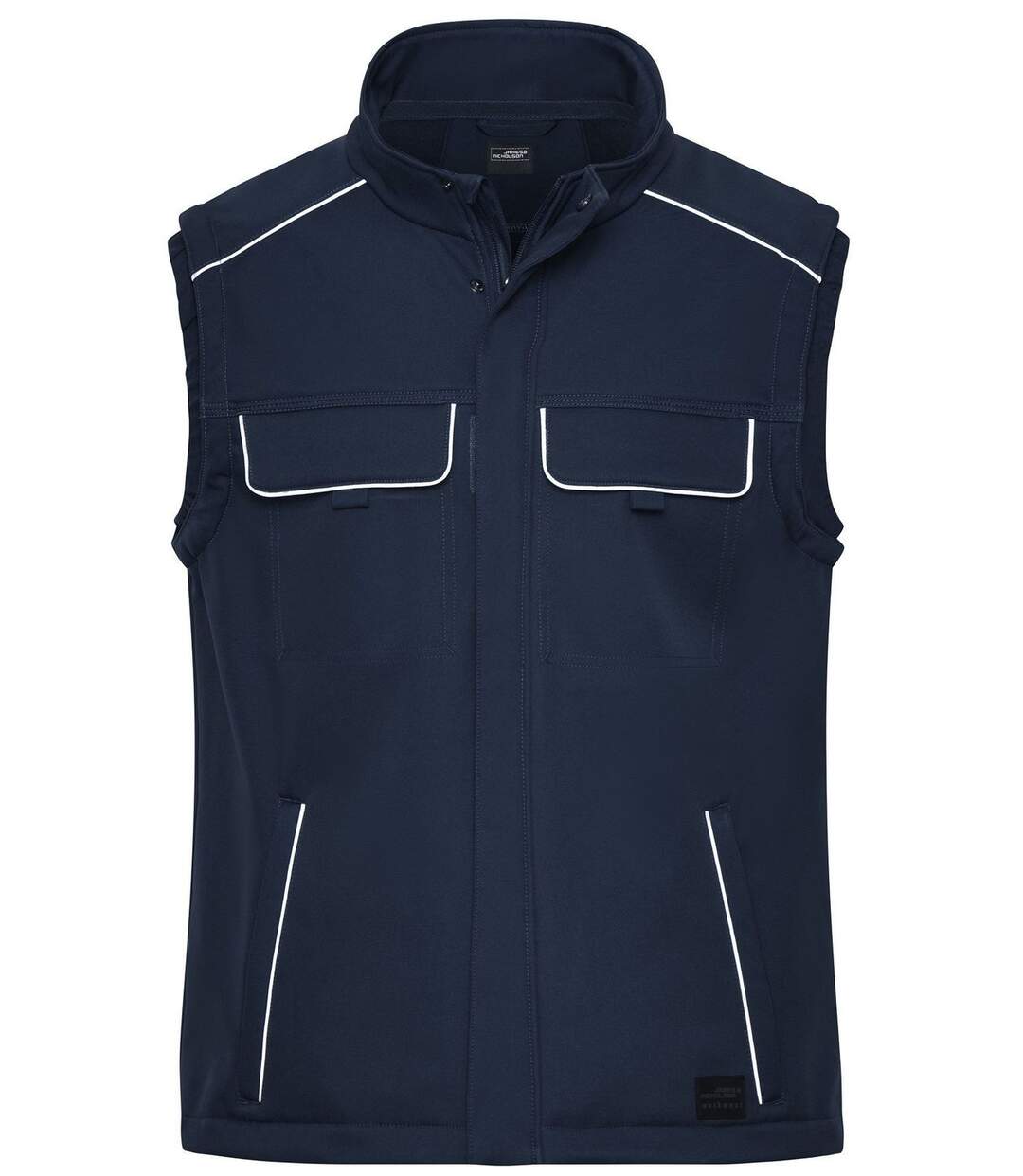 Gilet de travail bodywarmer softshell - JN883 - bleu marine