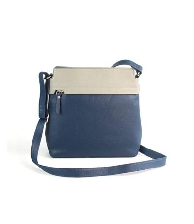 Eastern Counties Leather - Sac à main OPAL - Femme (Bleu foncé / Gris) (One Size) - UTEL418