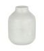 Vase Bouteille Déco Marbre 15cm Blanc-1