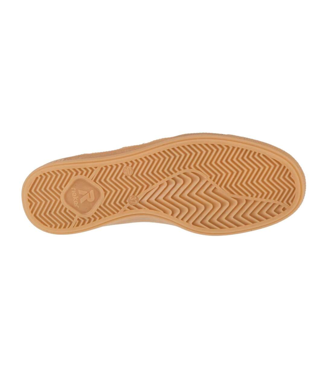 Baskets Style Logo Femme Gris Rieker-4