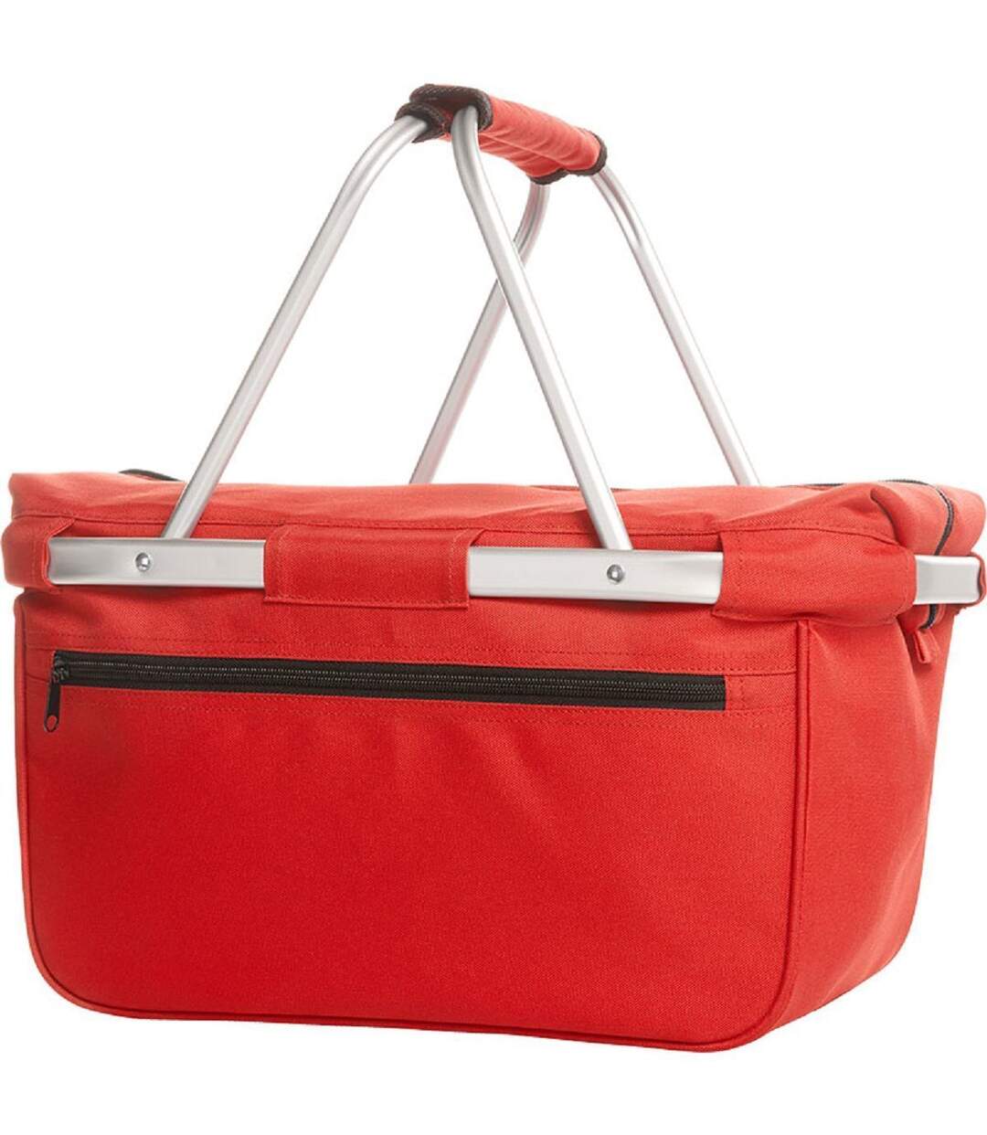 Panier pliable cabas courses - 1815015 - rouge-2