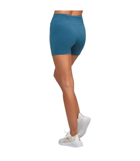 Womens/ladies essentials sports shorts teal SikSilk