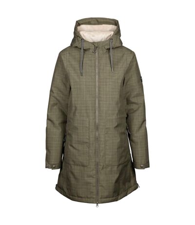 Veste imperméable neeska femme vert kaki Trespass