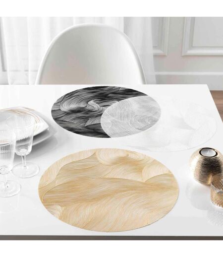 Set de Table Métallisé Celeste 38cm Or