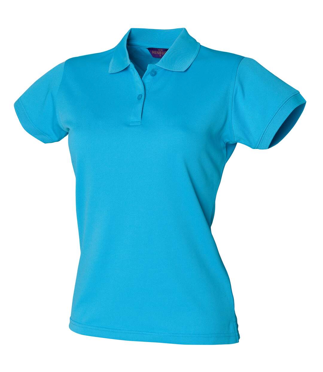 Polo sport à forme ajustée femme turquoise Henbury