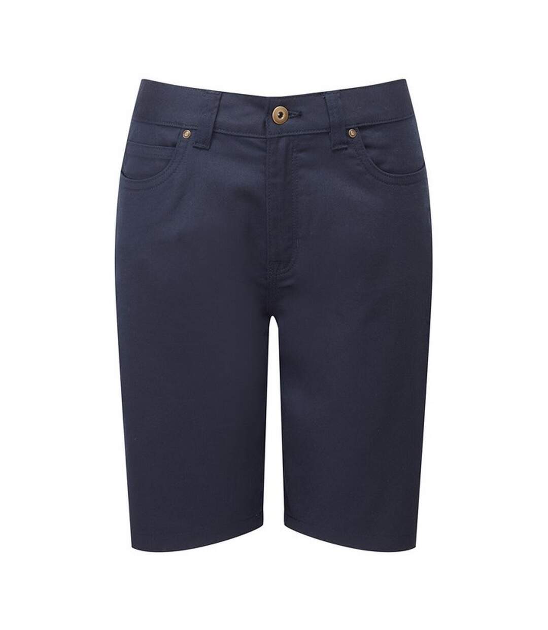 Womens/ladies chino shorts navy Premier