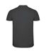 Mens star short-sleeved polo shirt dark lead Roly