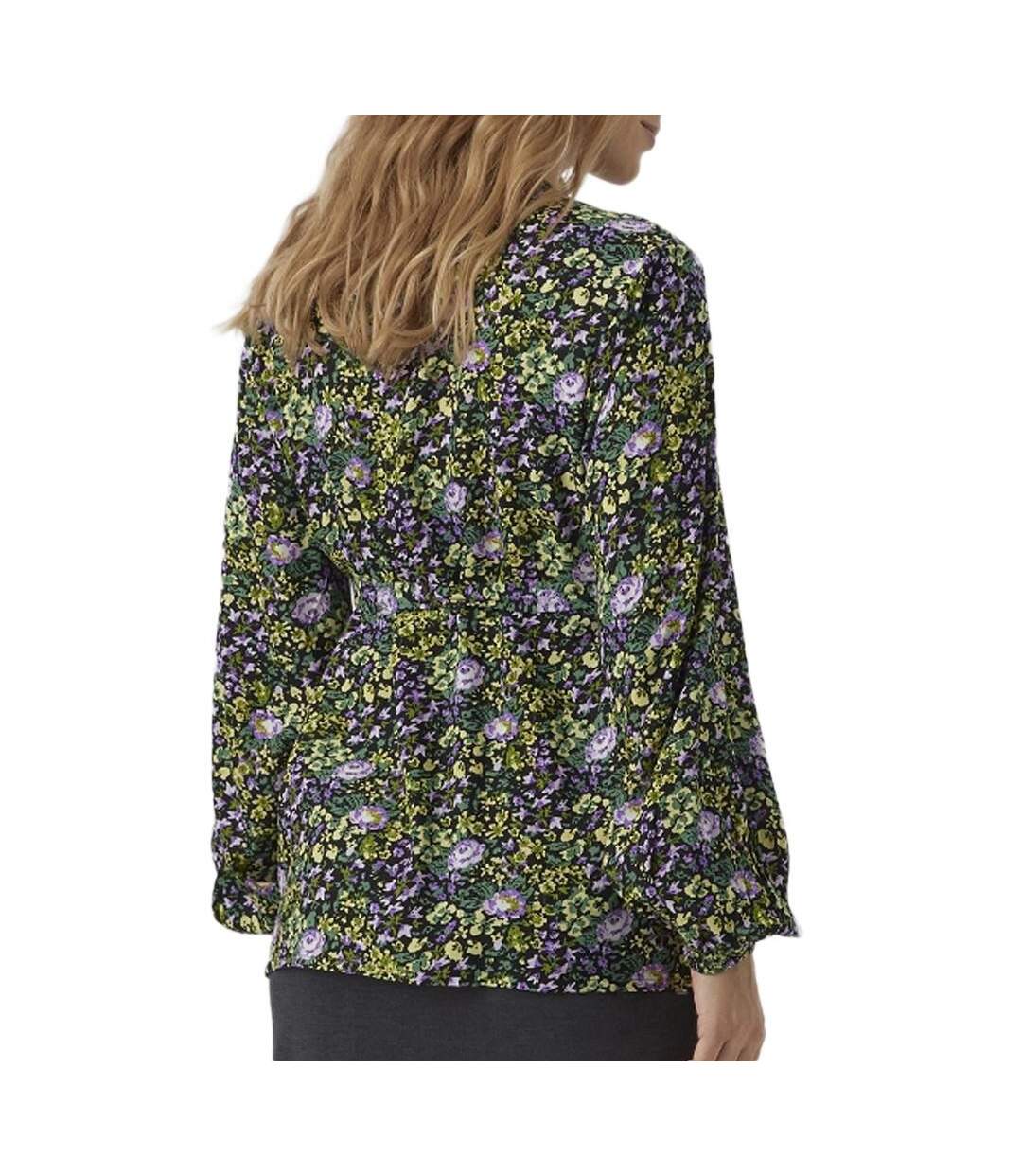 Blouse noir/jaune femme mamalicious lia-2