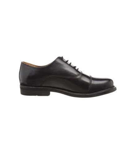 Scimitar Mens Capped Oxford Cadet Shoes (Black) - UTDF298