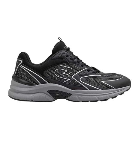 Mens Scorpius Logo Low Cut Trainers Black Grey Cruyff