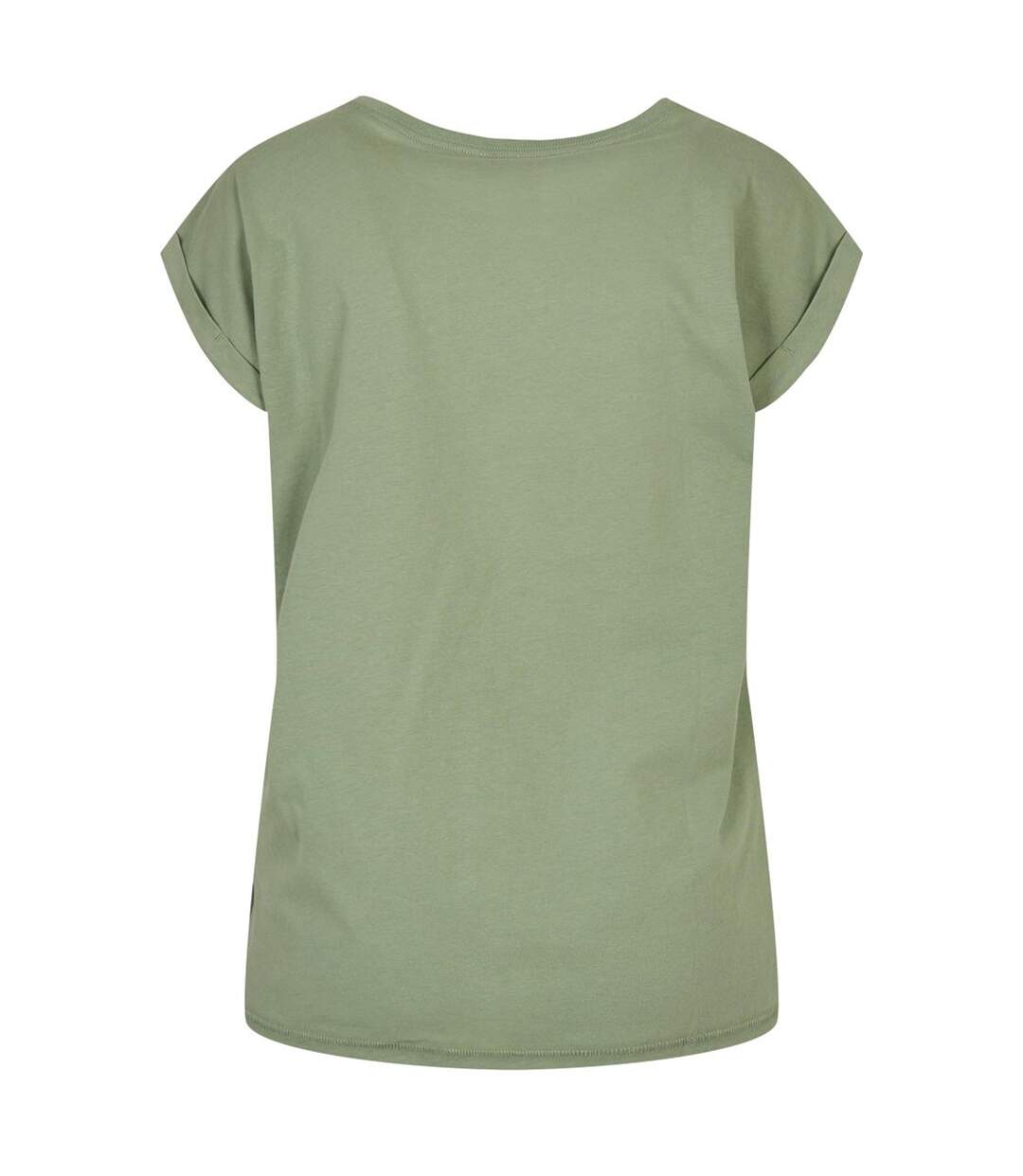 Womens/ladies Extended Shoulder T-shirt Magic Salvia Build Your Brand-2