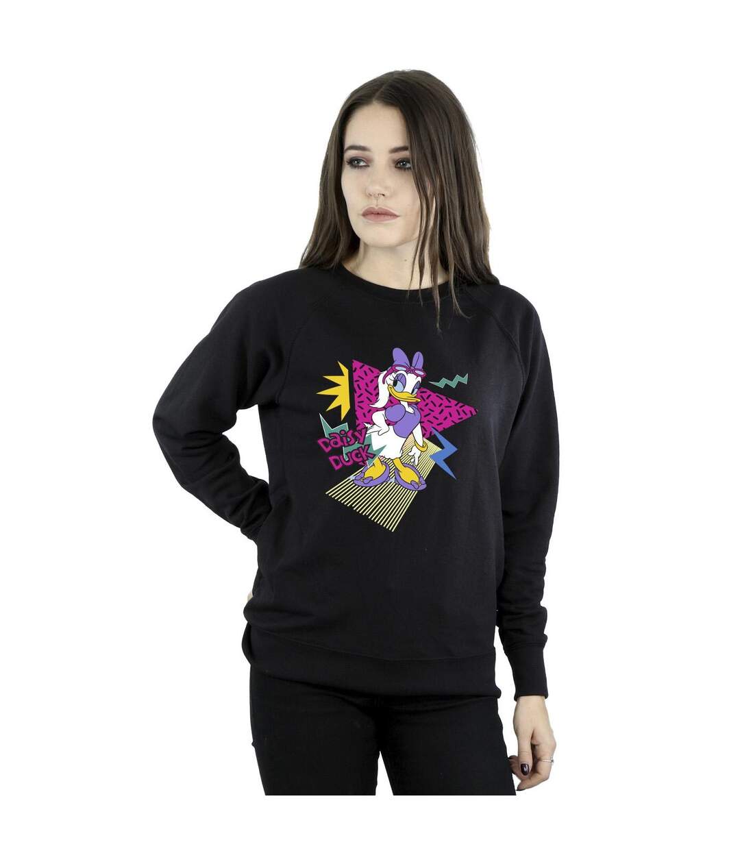 Disney Sweatshirt cool Daisy Duck Femme/Ladies (Noir) - UTBI28449-2