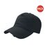 Lot de 2  casquettes effet usé adulte noir Atlantis