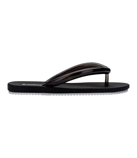 Unisex Adult Rubber Beach Flip Flops Black White Airflow