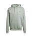 Mens Essentials Relaxed Fit Pullover Hoodie Silver Green Adidas-2