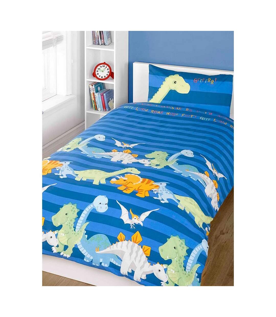 Dinosaur duvet cover set blue Rapport-1