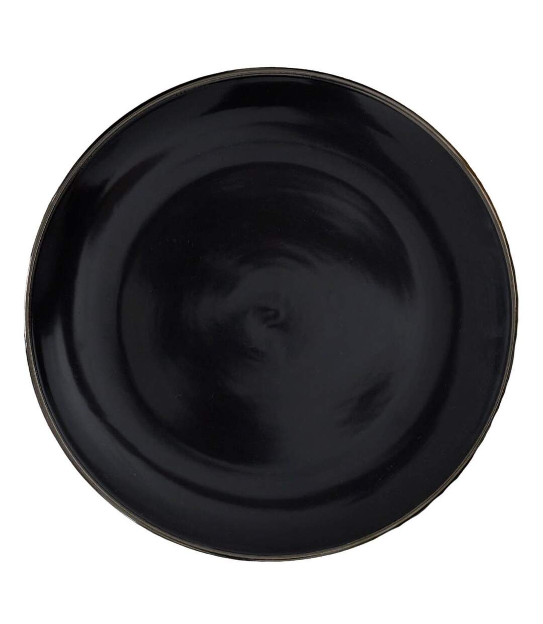 Lot de 6 Assiettes Plates Lounge 26cm Noir-1