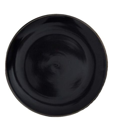 Lot de 6 Assiettes Plates Lounge 26cm Noir