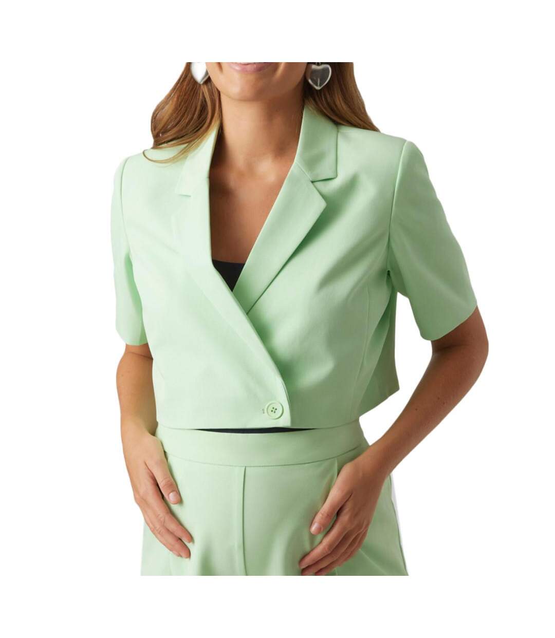 Blazer Vert Femme Mamalicious Nomy - L-3