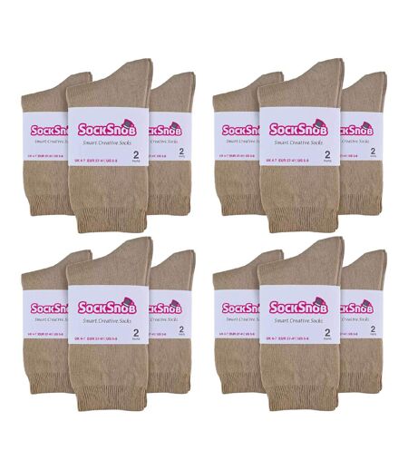 Sock Snob - 24 paires de chaussettes habillées en coton uni pour femme