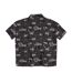 Unisex Adult Character Button-down Short-sleeved Shirt Charcoal Labyrinth-3