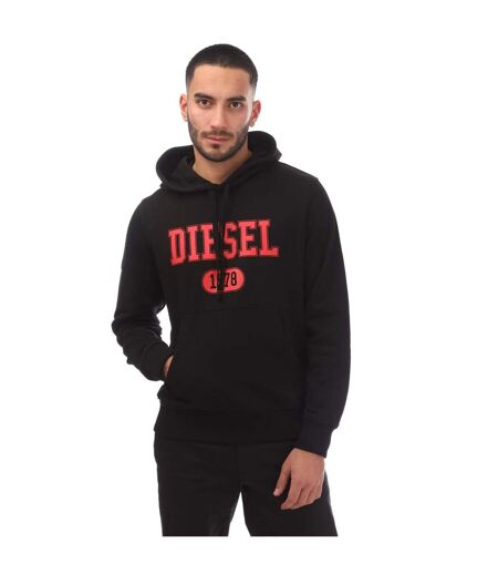 Mens S-ginn 1-b Hoodie Black Diesel