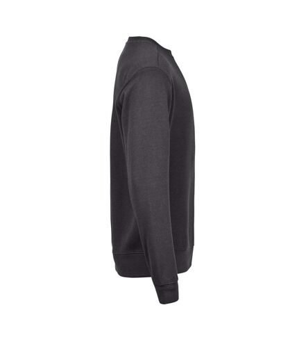 Tee Jays Mens Ribber Interlock Crew Neck Sweatshirt (Dark Grey) - UTPC6431