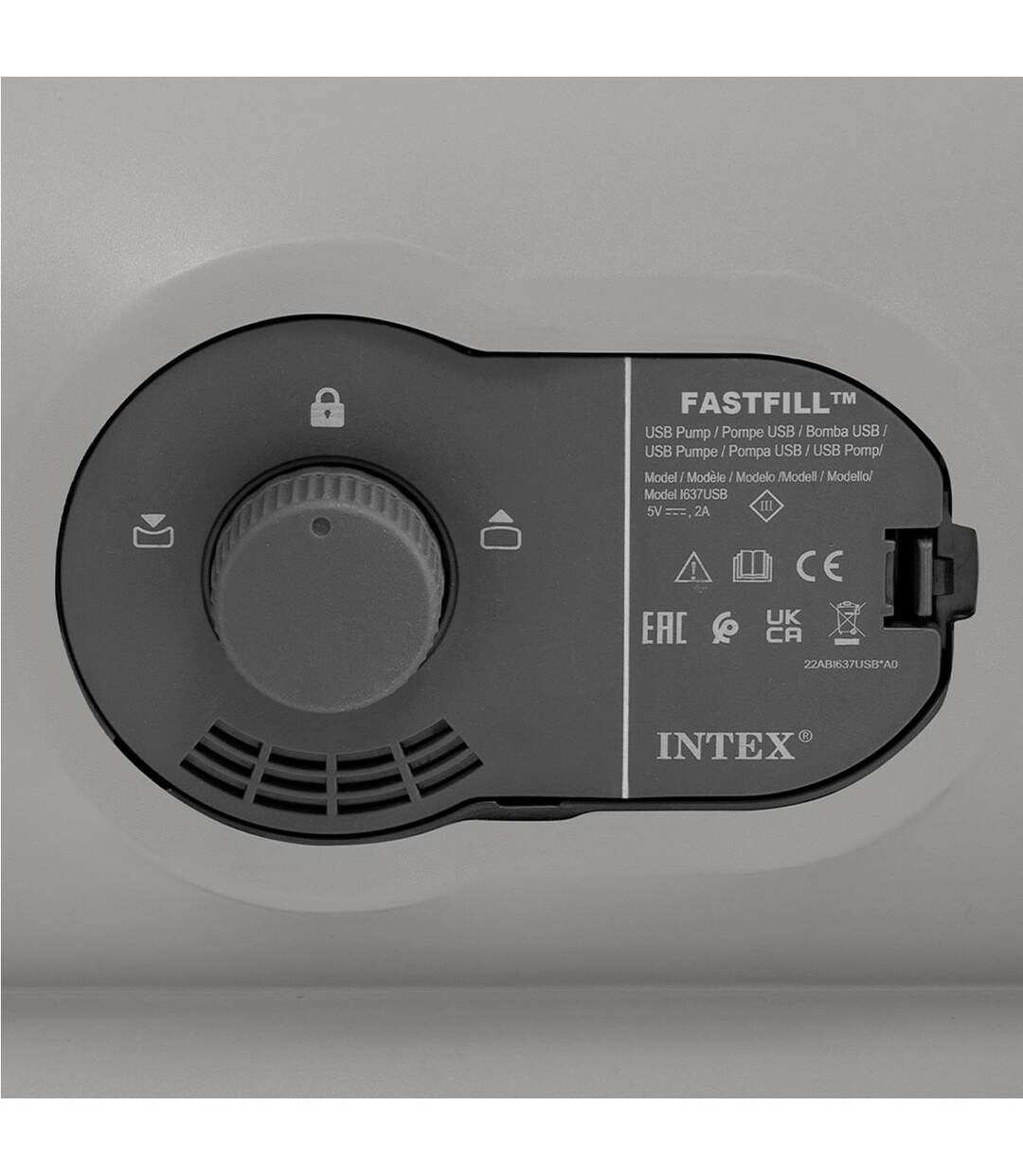 Matelas Gonflable 1 Place Électrique Flex 191cm Gris-2